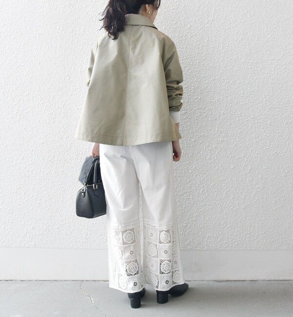 SHIPS any「SHIPS any:〈手洗い可能〉シャンブレー Aライン フレア ショート コート」|その他|