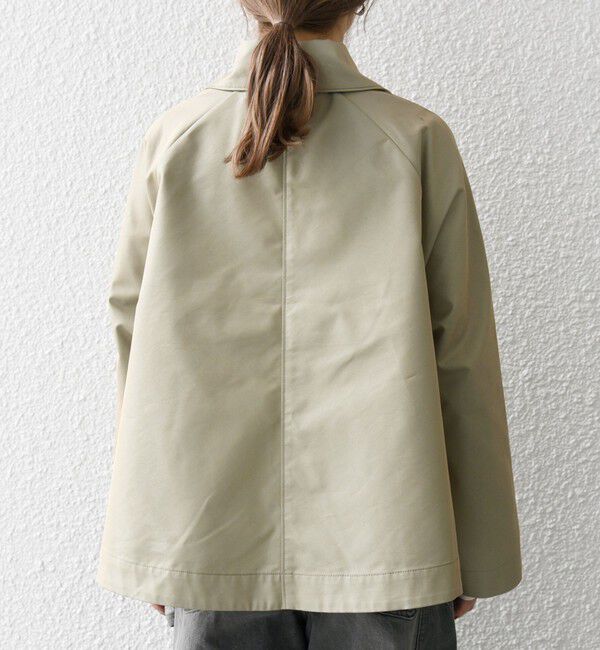 SHIPS any「SHIPS any:〈手洗い可能〉シャンブレー Aライン フレア ショート コート」|その他|