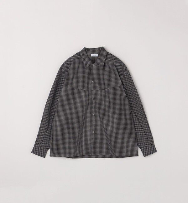 SHIPS any「SHIPS any:〈洗濯機可能〉マイクロ チェック リング スナップボタン コーチ シャツ◇」|シャツ・ブラウス|