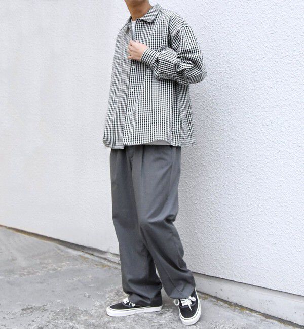 SHIPS any「SHIPS any:〈洗濯機可能〉マイクロ チェック リング スナップボタン コーチ シャツ◇」|シャツ・ブラウス|