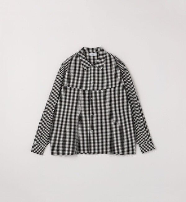 SHIPS any「SHIPS any:〈洗濯機可能〉マイクロ チェック リング スナップボタン コーチ シャツ◇」|シャツ・ブラウス|