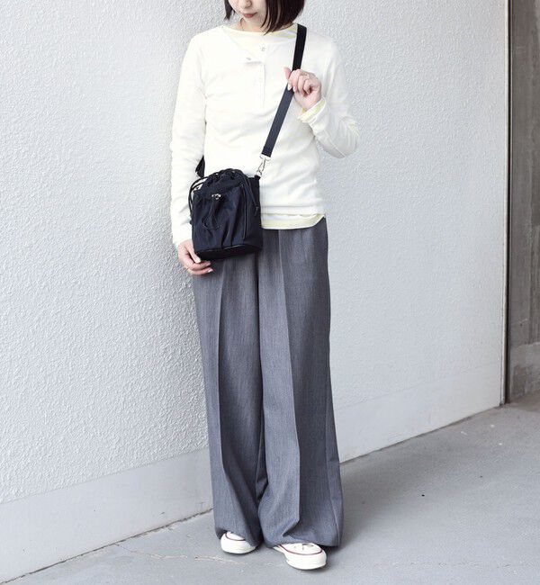 SHIPS Colors 「【WEB限定】SHIPS Colors:ナイロン ギャザー ミニ ショルダーバッグ◇」|ショルダー・メッセンジャー|