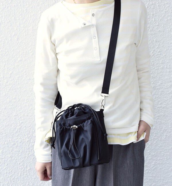 SHIPS Colors 「【WEB限定】SHIPS Colors:ナイロン ギャザー ミニ ショルダーバッグ◇」|ショルダー・メッセンジャー|