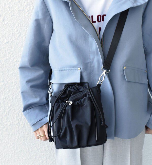 SHIPS Colors 「【WEB限定】SHIPS Colors:ナイロン ギャザー ミニ ショルダーバッグ◇」|ショルダー・メッセンジャー|