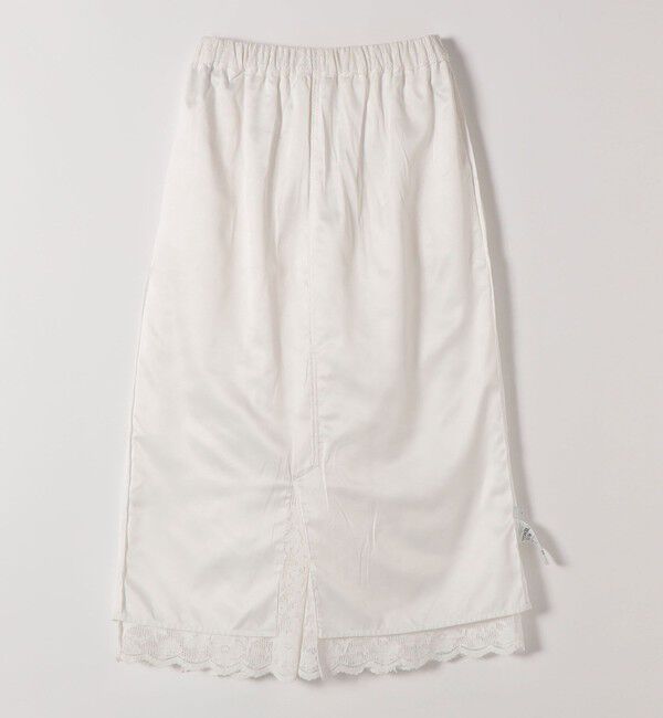 SHIPS any「《追加予約》SHIPS any:〈手洗い可能〉フラワー メッシュ レース タック セミフレア スカート」|スカート|