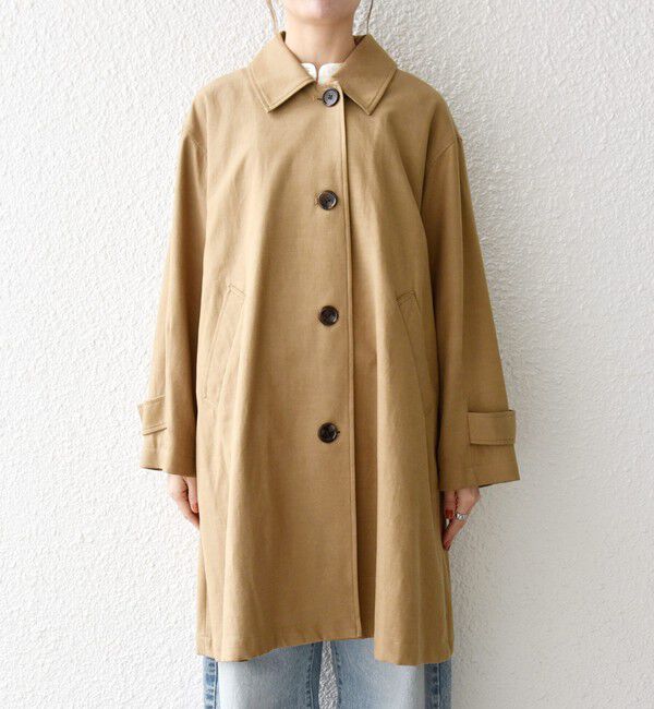 SHIPS any「SHIPS any:〈手洗い可能〉オーバー フレア ステンカラー コート」|ステンカラーコート|