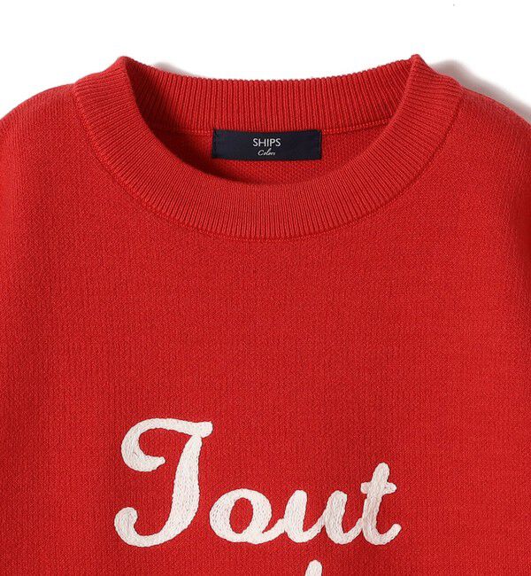 SHIPS Colors 「SHIPS Colors:〈手洗い可能〉サガラ ロゴ ニット」|ニット・セーター|