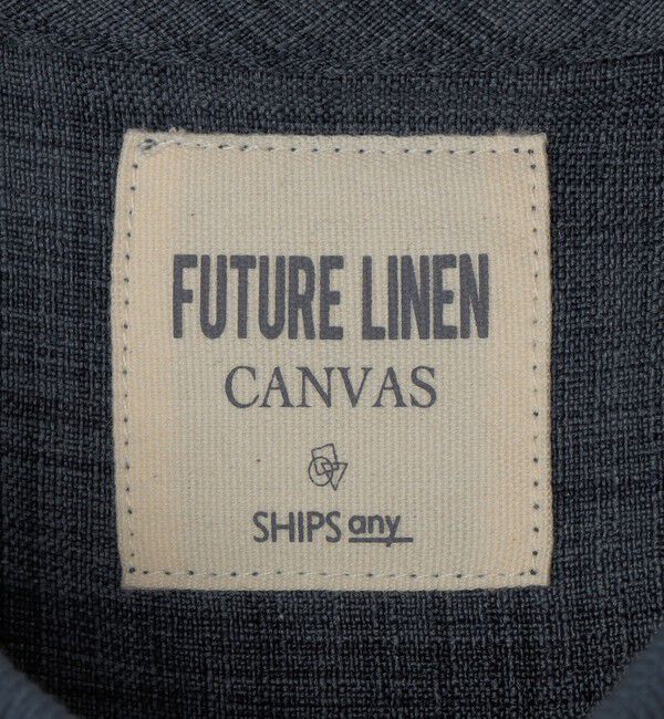 SHIPS any「SHIPS any:〈UVカット〉FUTURE LINEN CANVAS リネンライク デザイン リブ ポケット Tシャツ◇」|Tシャツ・カットソー|