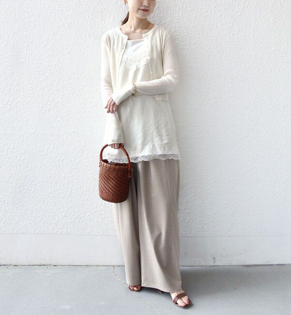 SHIPS for women「堀田茜&times;SHIPS:〈手洗い可能〉アイレット ニット カーディガン」|カーディガン|