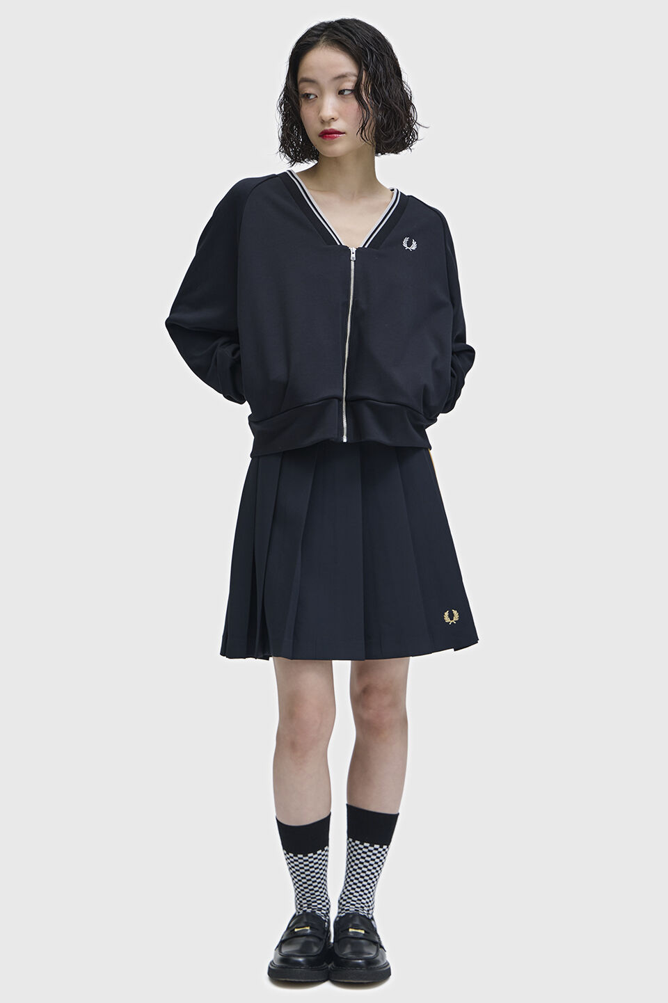 FRED PERRY 「Sheer Tipped Sweatshirt Cardigan」|カーディガン|
