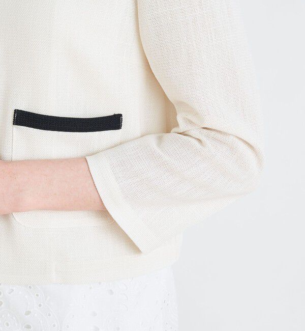 Ballsey「カラミ ノーカラージャケット」|ノーカラージャケット|