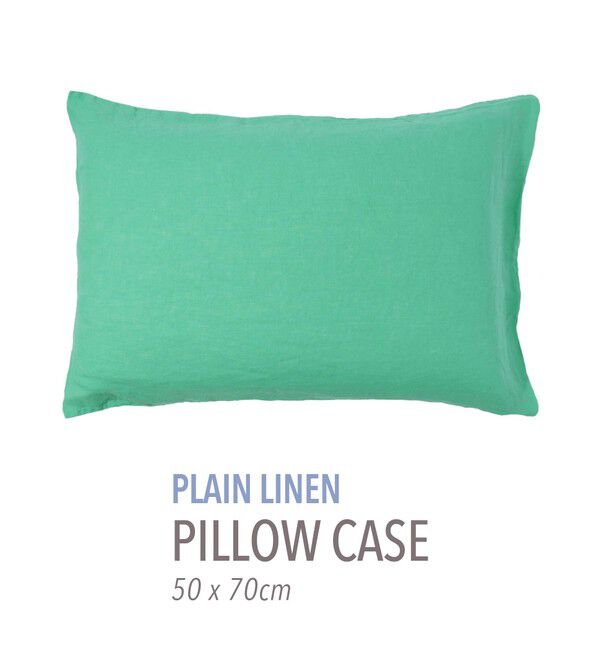TOMORROWLAND HOME「プレーンリネン ピローケース（50cm &times; 70cm）」|その他|57 グリーン
