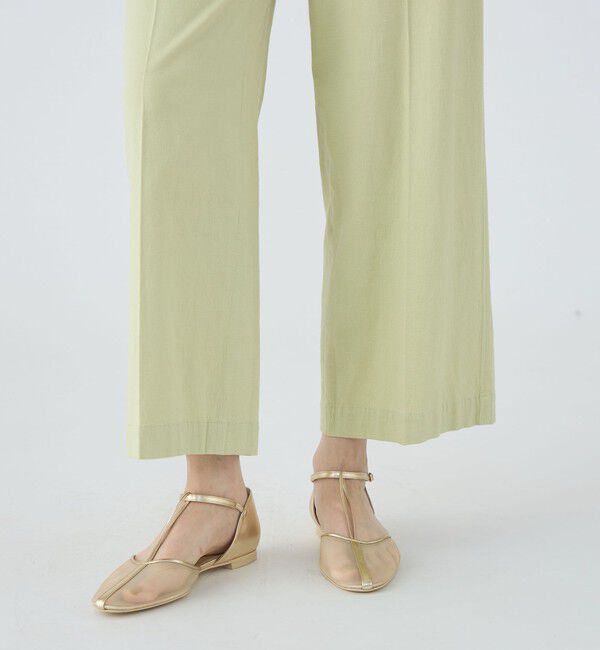 MACPHEE「コットンレーヨンリネンストレッチ ストレートパンツ」|その他|