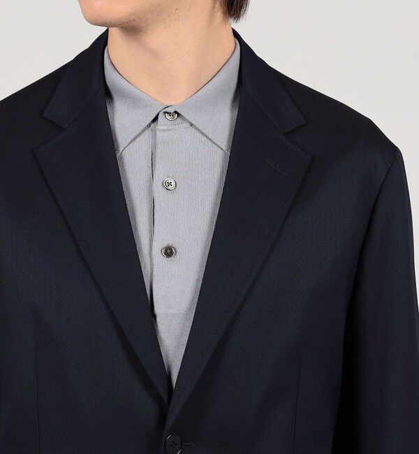 TOMORROWLAND MENS「ウールポリエステル シングルブレステッド 2Bジャケット V.B.CANONICO」|テーラードジャケット|