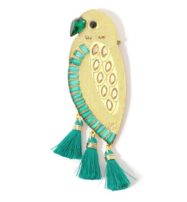 TOMORROWLAND GOODS「MERCEDES SALAZAR FETHER GOLDEN ブローチ」|ブローチ・コサージュ|