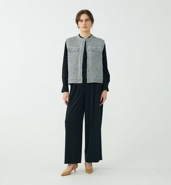 Ballsey「ミックスツイード ショートベスト」|ベスト・ジレ|