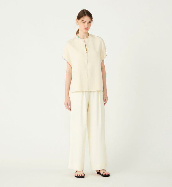 Ballsey「【別注】manipuri for Ballsey MANIPURI COMBI ワイドプルオーバー」|ニット・セーター|