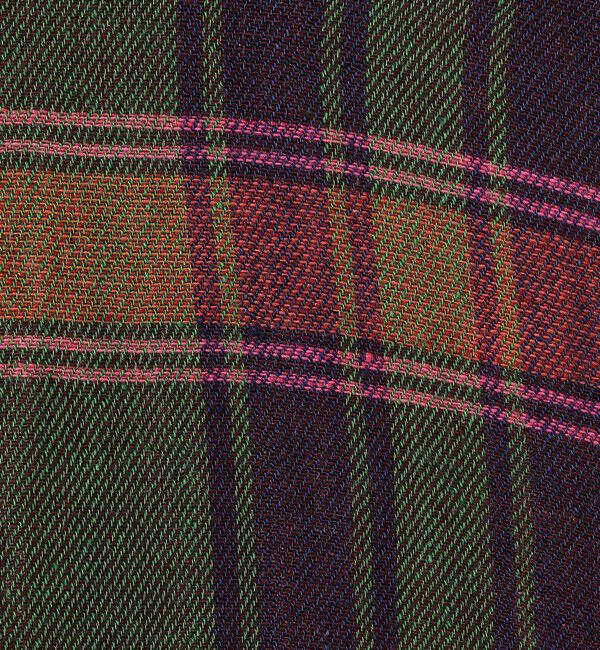 GALERIE VIE「リネンコットンマドラスチェック スキッパ―カラーワンピース」|ワンピース|