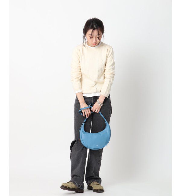  「【blancle/ ブランクレ】S.LETHER 2WAY MOON BAG limited」|ショルダー・メッセンジャー|
