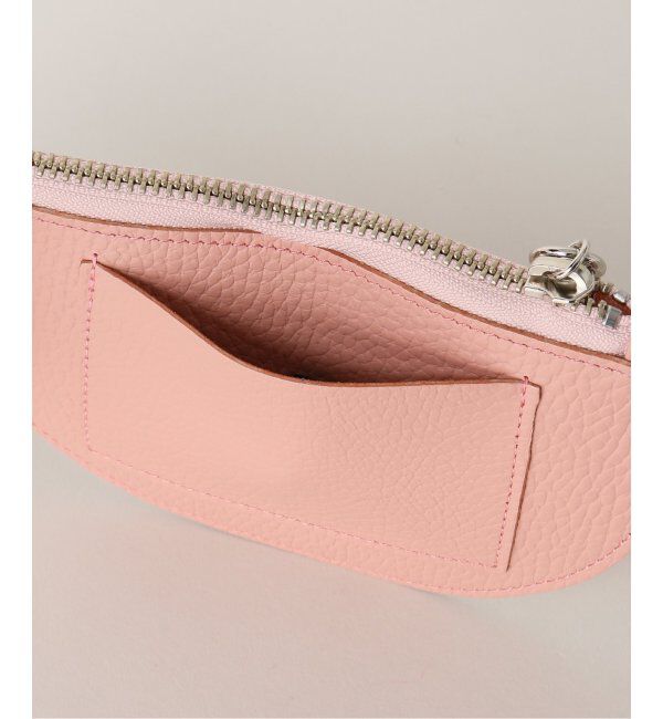  「【blancle/ ブランクレ】T.LETHER SEMI CIRCLE POUCH」|ポーチ|