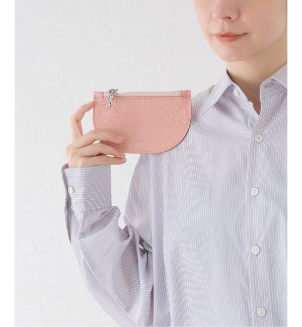  「【blancle/ ブランクレ】T.LETHER SEMI CIRCLE POUCH」|ポーチ|
