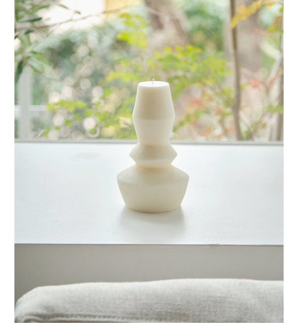 journal standard Furniture「【THO/トー】 CANDLE waf　ソイワックス キャンドル 　" ワー "」|アロマ・ルームフレグランス|ホワイト
