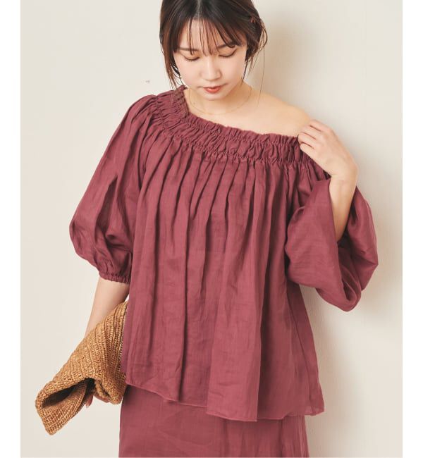 Plage「《予約》RAMY LINEN ブラウス」|シャツ・ブラウス|