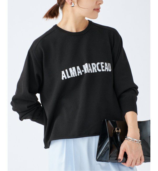 IENA「LEVITAコットン ロゴニット」|ニット・セーター|