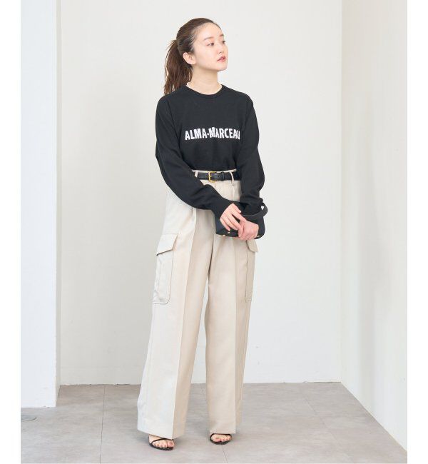 IENA「LEVITAコットン ロゴニット」|ニット・セーター|