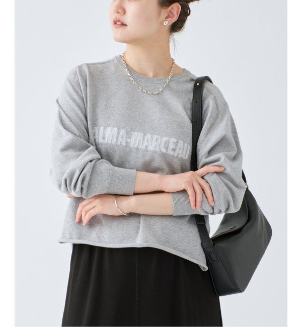 IENA「LEVITAコットン ロゴニット」|ニット・セーター|