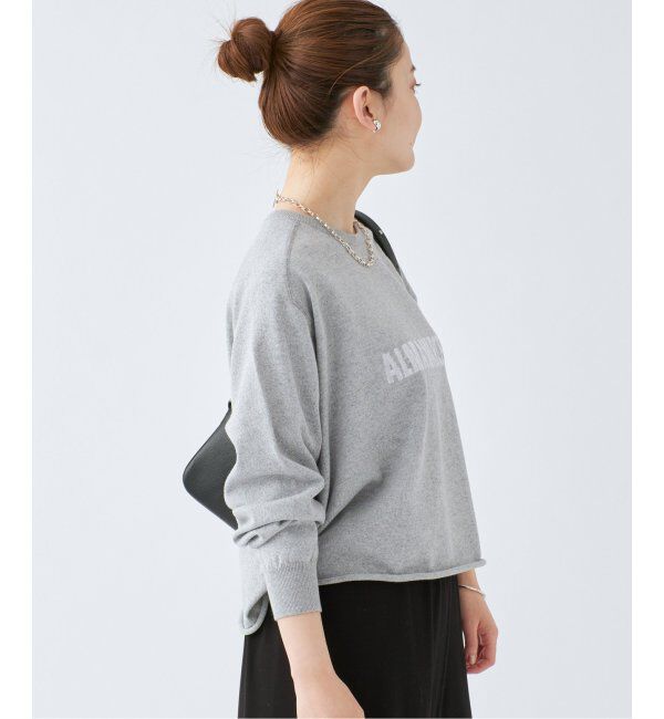 IENA「LEVITAコットン ロゴニット」|ニット・セーター|