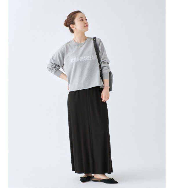 IENA「LEVITAコットン ロゴニット」|ニット・セーター|