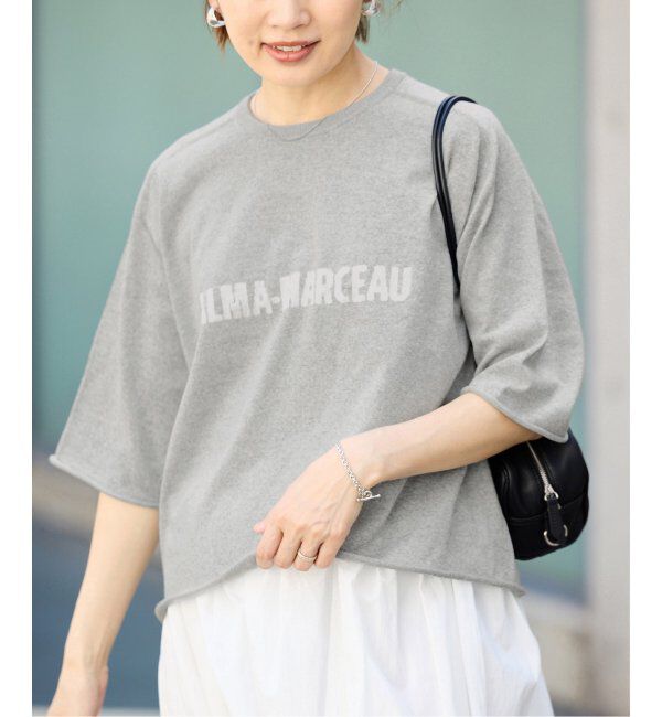 IENA「LEVITAロゴ ハーフスリーブプルオーバー」|ニット・セーター|