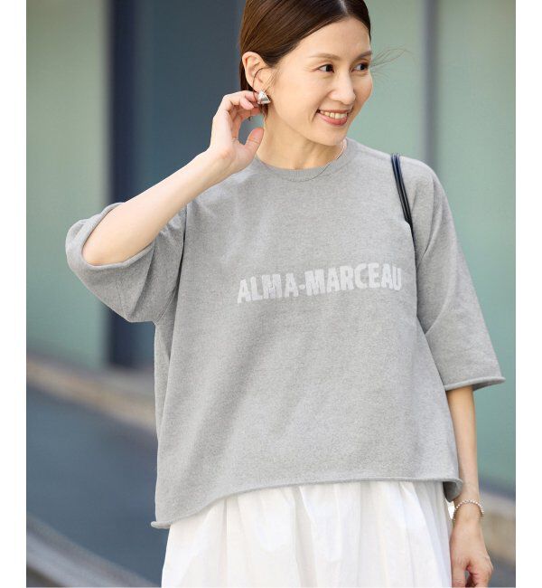 IENA「LEVITAロゴ ハーフスリーブプルオーバー」|ニット・セーター|