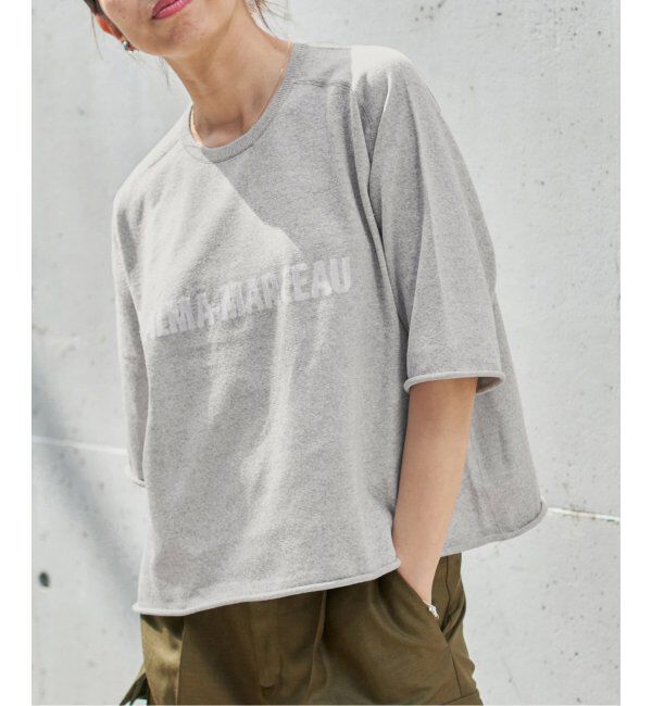 IENA「LEVITAロゴ ハーフスリーブプルオーバー」|ニット・セーター|