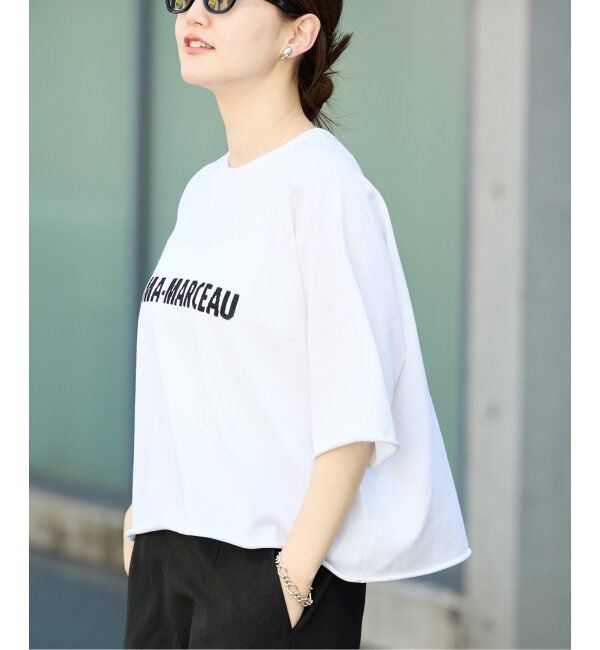 IENA「LEVITAロゴ ハーフスリーブプルオーバー」|ニット・セーター|