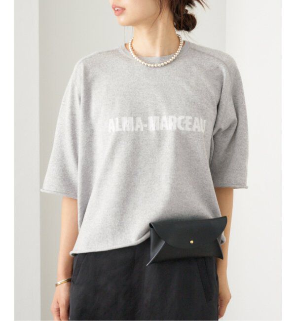 IENA「LEVITAロゴ ハーフスリーブプルオーバー」|ニット・セーター|