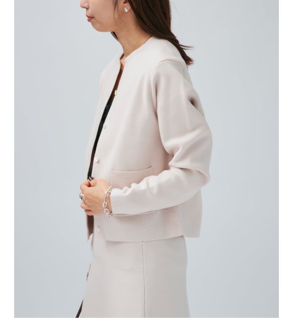 VERMEIL par iena「スムースクルーネックショートカーディガン」|カーディガン|