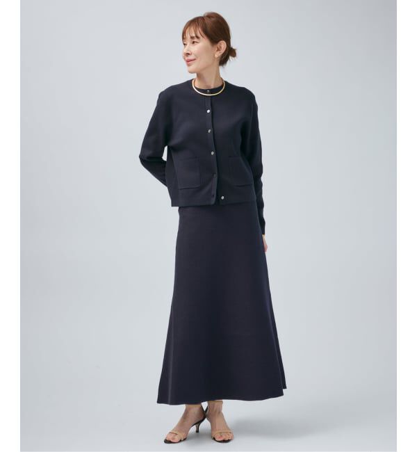 VERMEIL par iena「スムースクルーネックショートカーディガン」|カーディガン|