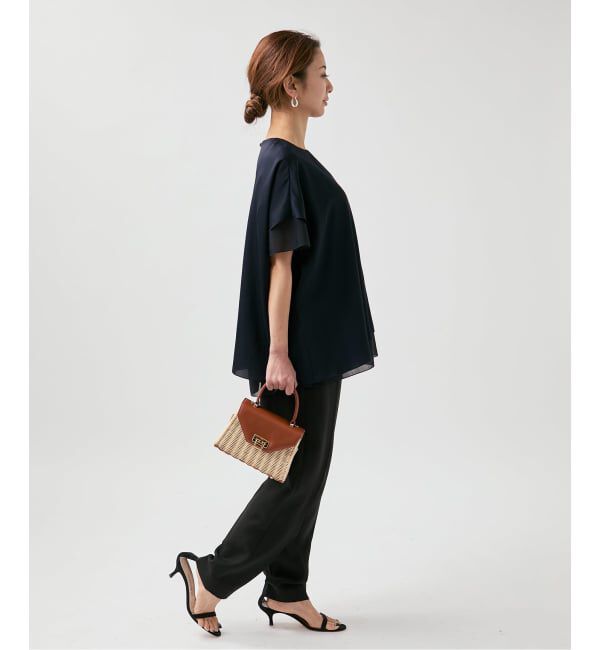 VERMEIL par iena「Spun satin レイヤードブラウス」|シャツ・ブラウス|