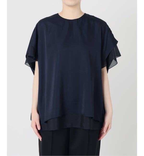 VERMEIL par iena「Spun satin レイヤードブラウス」|シャツ・ブラウス|