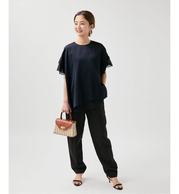 VERMEIL par iena「Spun satin レイヤードブラウス」|シャツ・ブラウス|