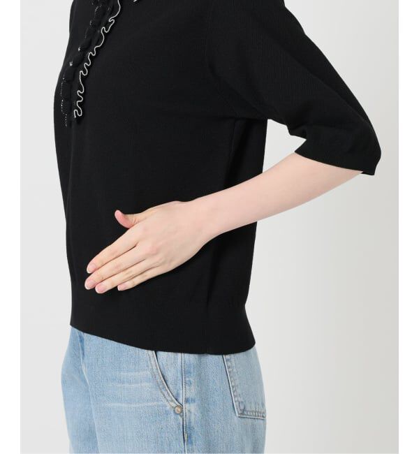 IENA「《追加3予約》フリルプルオーバー」|ニット・セーター|