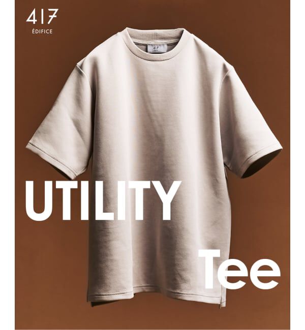 417 EDIFICE「utility everyday Tシャツ  &rdquo;接触冷感＆速乾＆アンチピリング&rdquo;」|Tシャツ・カットソー|グレーA