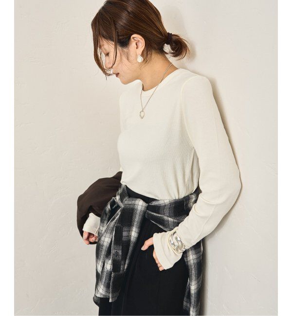 JOURNAL STANDARD「レーヨンベアテレコ クルーネックプルオーバー」|Tシャツ・カットソー|