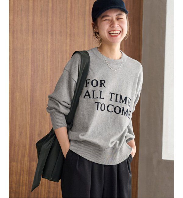 JOURNAL STANDARD relume「《追加2》コットンカシミヤロゴニット」|ニット・セーター|グレー