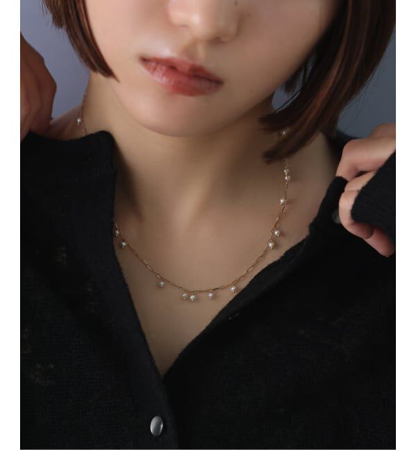 Lilas by Spick&Span「ポテトパールステーションネックレス K10」|ネックレス|