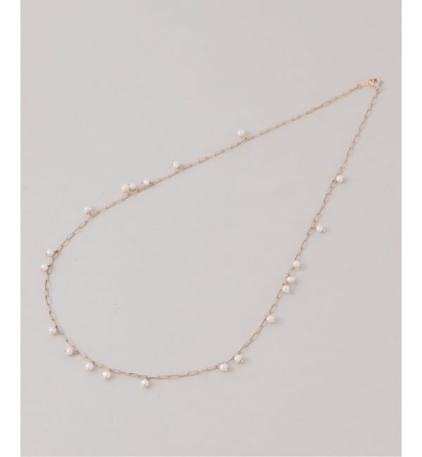 Lilas by Spick&Span「ポテトパールステーションネックレス K10」|ネックレス|