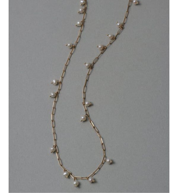 Lilas by Spick&Span「ポテトパールステーションネックレス K10」|ネックレス|