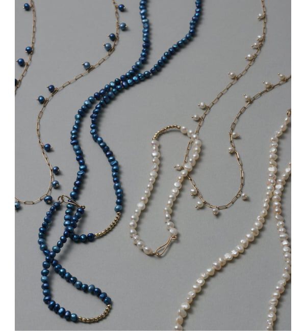 Lilas by Spick&Span「ポテトパールステーションネックレス K10」|ネックレス|